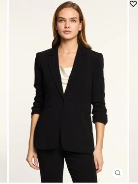 Cinq A Sept Khloe Crepe Black Blazer
